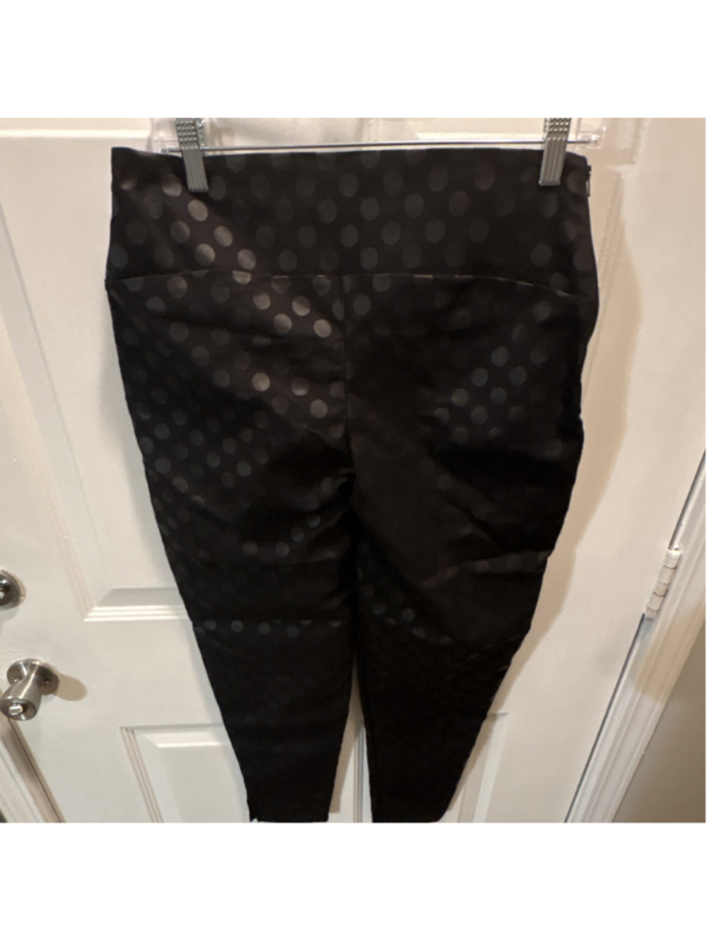 Ritchi Women's Leggings M High Rise Ankle Control Top Black Polka Dot 10855 - Picture 4 of 7